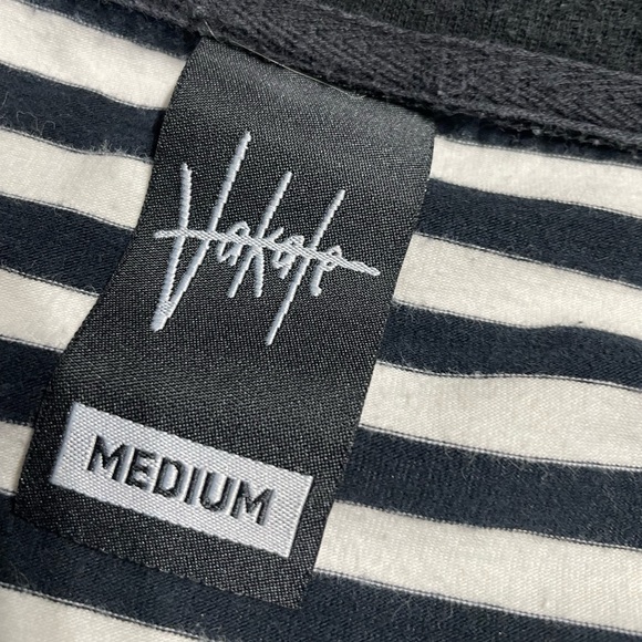 Adult Medium Vakate horizontal stripe black & white loose fit long sleeve - Picture 7 of 7